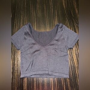 Women's Black V-Neck Top